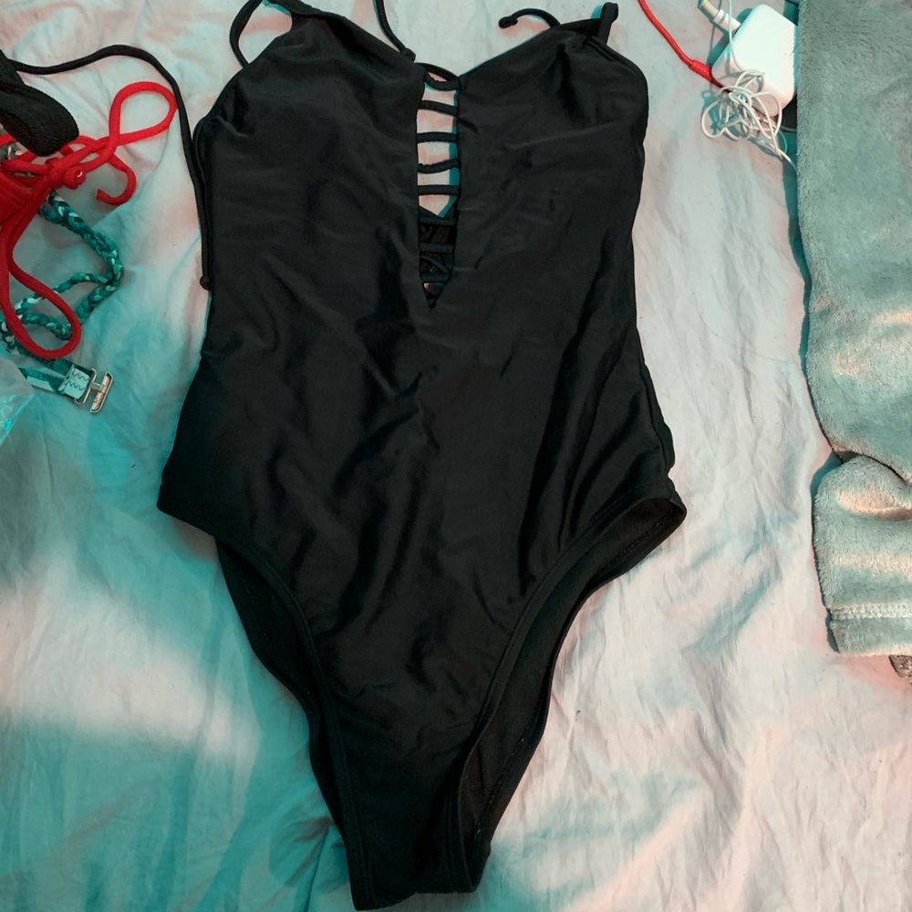 Black swimsuit